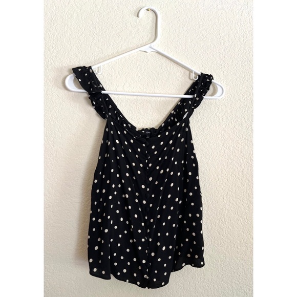 Madewell Ruffle Strap Top in Painted Dots - Picture 3 of 4